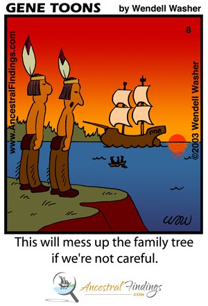 This will mess up the family tree if we're not careful. (Genetoons Cartoon #009)
