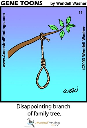 Disappointing Branch of Family Tree (Genetoons Cartoon #11)