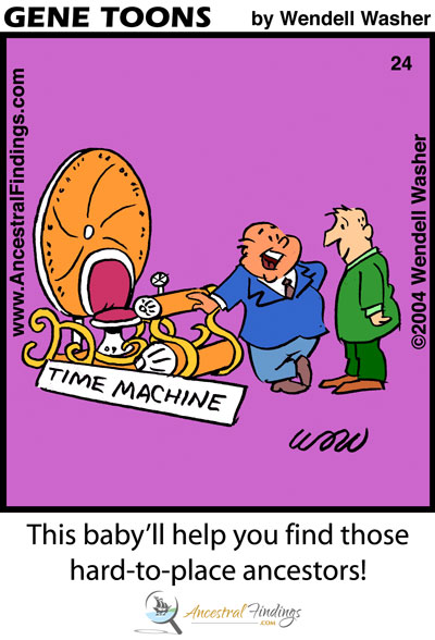 Genealogy Time Machine (Genetoon #24)