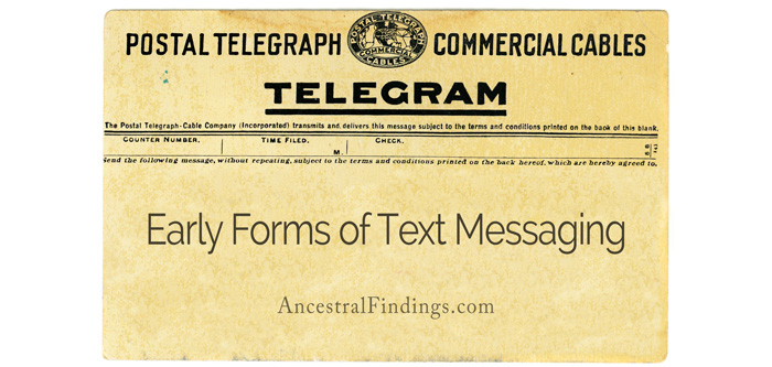 Early Forms of Text Messaging