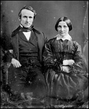 Rutherford & Lucy Hayes on their wedding day: December 30, 1852.