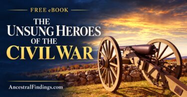 The Unsung Heroes of the Civil War free eBook, with a cannon at sunset