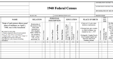 Tips for Getting the Most Out of the 1940 Census