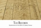 Tax Records: Substitutes for the 1890 US Federal Census