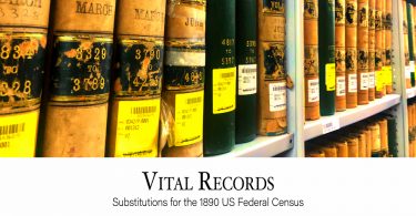 Vital Records: Substitutions for the 1890 US Federal Census