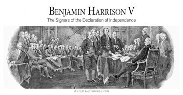Benjamin Harrison V: The Signers of the Declaration of Independence