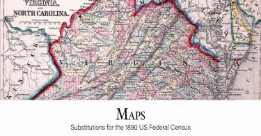 Maps: Substitutes for the 1890 US Federal Census