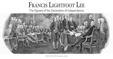 Francis Lightfoot Lee: The Signers of the Declaration of Independence