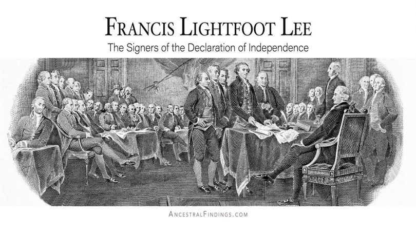 Francis Lightfoot Lee: The Signers of the Declaration of Independence