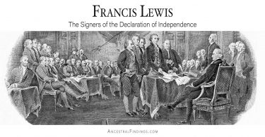 Francis Lewis: The Signers of the Declaration of Independence