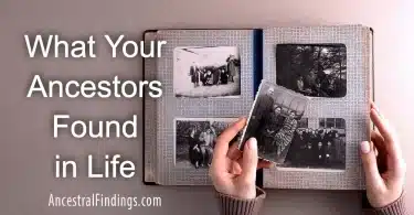 What Did Your Ancestors Find in Life?