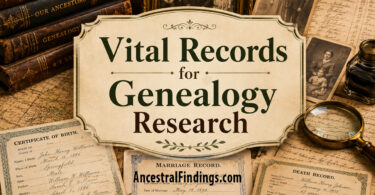Vital Records for Genealogy Research