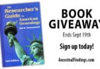 September Book Giveaway: The Researcher’s Guide to American Genealogy (2nd Edition)