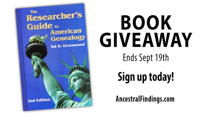 September Book Giveaway: The Researcher’s Guide to American Genealogy (2nd Edition)
