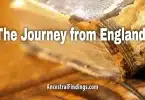 The Journey from England
