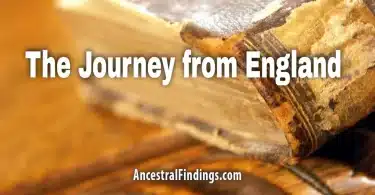 The Journey from England