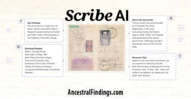 What MyHeritage Scribe AI Can Do for Your Genealogy Research